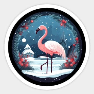 Flamingo Flock Sunset, Love Flamingos Sticker